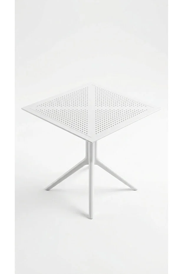 Zen 4 Kişilik Bistro Set 70x70 Sorty Masa 4 Adet Zen Kollu Koltuk Cafe Bahçe Balkon Mini Set